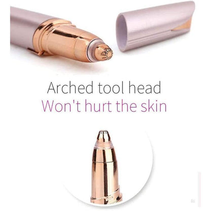 Eyebrow Trimmer for Women, Rechargeable Eyebrow Hair Remover, Painless Electric Razor with LED