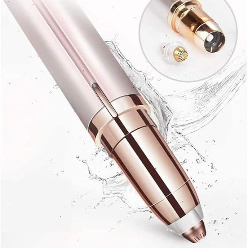 Eyebrow Trimmer for Women, Rechargeable Eyebrow Hair Remover, Painless Electric Razor with LED