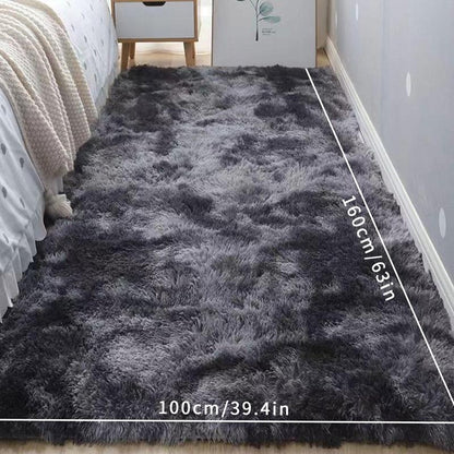 Fluffy Bedside Rug, Multi-Size Modern Soft Plush Bedside Carpet, Non-Slip Floor Mat for Home Living Room Bedroom Dormitory