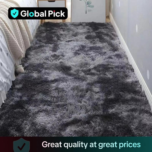 Fluffy Bedside Rug, Multi-Size Modern Soft Plush Bedside Carpet, Non-Slip Floor Mat for Home Living Room Bedroom Dormitory