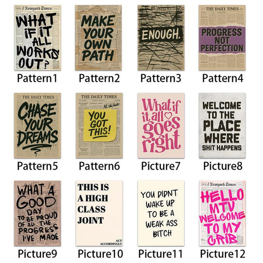 Vintage New York Times Poster, Modern Art, Wall Art, Canvas Printing, Home Decor, Wall Decor, Room Decor, Bedroom Decor, Ornaments